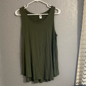 Old navy green olive green tank top/ Medium